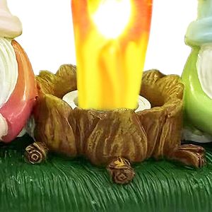 Gnomes Campfire Nightlight <b>Led</b> Plug In Wall Lamp Easter Decor With Eggs Mushroom Shape Color Changing Bedroom Light - Product Image 2