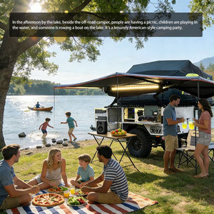 FDA GRAS Modern Compact <strong>Pod</strong> Teardrop Camper <strong>Mini</strong> <strong>Trailer</strong> with Heavy Duty Suspension and 4 Person Sleeping Capacity for Startups - Product Image 5