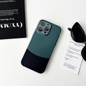 Matte <strong>Phone</strong> Cover With Metal Lens for iPhone 14 13 12 11 Pro Max Luxury Splicing <strong>Cell</strong> <strong>Phone</strong> <strong>Case</strong> for iPhone 16 15 Pro Max - Product Image 5