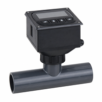 Medidor de Flujo de Agua Totalmente de Plástico con Conexión por Enchufe, Control por Lotes y Alarma de Alta y Baja Presión, Estándar DIN ANSI, IP65, para Tuberías de UPVC y Sistemas de Ósmosis Inversa
