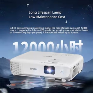 Epsons EB-W06 высококачественный образовательный высокосветовой проектор WXGA портативный видеопроектор с лампой громкоговоритель - Product Image 2