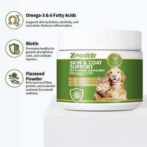 อาหารเสริมผงสำหรับแมวและสุนัข OEM เพื่อเสริมสร้างภูมิคุ้มกัน บำรุงผิวหนังและขน - Product Image 3