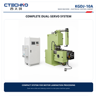 CTECHNO KGDJ-10A 100 KN Machine de découpe de fentes pour lamination de stator et de rotor CNC à double servo haute vitesse 100-1200 mm 100-700 SPM