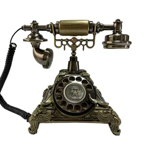 Vintage Audio book Guest Wedding Telephone Euro Classical Antique Phone Meeting Information Record Collect Blessings