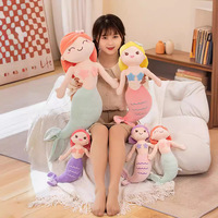 Peluche Princesse Sirène Scintillante Oceanarium avec Rembourrage en Coton PP, Plusieurs Couleurs, Design Adorable, Poupée Apaisante