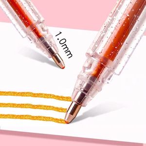 Stylos gel <span class=keywords><strong>à</strong></span> paillettes personnalisés 8 couleurs, changement de couleur, pour <span class=keywords><strong>étudiant</strong></span>s, bricolage, scrapbooking, ensemble de stylos gel colorés pour enfants - Product Image 4