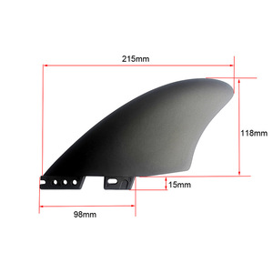 Ailerons de surf Keel2 4.6 pouces, base Future, pour eaux océaniques, en matériau PP - Product Image 5