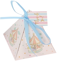 Hochzeits dekoration Dreieckige Pyramide Hochzeits bevorzugungen Geschenk boxen Candy Box für Gäste
