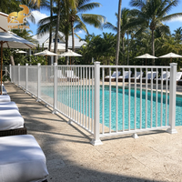 Balustrade en aluminium thermolaqué, clôture de sécurité pour piscine, terrasse extérieure, jardin, noir et blanc, Australie, sur mesure, OEM