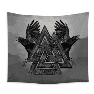 Hot Viking Warrior 3D visuelle Effekte Wand Haing Wandteppiche Retro Hippie <span class=keywords><strong>Tarot</strong></span> Hexerei Wohnzimmer Schlafzimmer Home Decor - Product Image 6