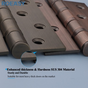 Roeasy Butt <strong>Hinge</strong> Stainless Steel Chrome Cabinet Kitchen <strong>Round</strong> Corner Butt Pivot Door <strong>Hinges</strong> Pin Heavy Duty Ball Bearing <strong>Hinge</strong> - Product Image 3