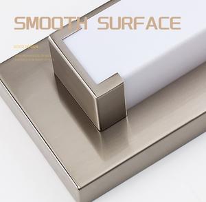 Modern New Design LED Wall Lamp <b>Waterproof</b> IP44 <b>Bathroom</b> Mirror Indoor Stainless Steel Wall Lighting For Hotel Mirror <b>Light</b> - Product Image 5