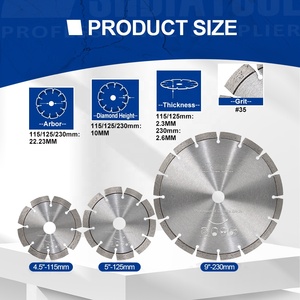 Laser hàn kim cương Granite phân đoạn lưỡi cưa cắt tròn cắt lưỡi cắt bánh xe đá cẩm thạch thạch anh cắt mài đĩa - Product Image 6