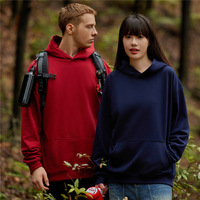 Hoodie Longgar Berat 450g dengan Bahan Loopback dan Model Drop-shoulder