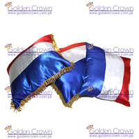 Coussin d'inauguration avec franges, 100% soie tissée, respirant, enduit de PU