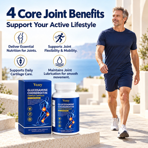 Capsules de Glucosamine et Chondroïtine pour les Articulations, Complexe 4-en-1, 60 gélules, Complément Nutritionnel Articulaire pour Adultes Sportifs, Marque Privée OEM - Product Image 3