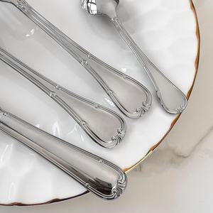 Juego de cubiertos de cocina de acero inoxidable de lujo, juego de cubiertos de <span class=keywords><strong>4</strong></span> Uds., cuchillo, cuchara, tenedor, vajilla elegante, paquete de regalo - Product Image 3