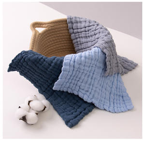 ผ้ากันเปื้อนแบบสวมศีรษะผ้ามัสลินแบบนุ่มกันน้ำสำหรับเด็กหัดเดิน - Product Image 1