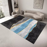 Moderner Luxus Nordischer Wohnzimmerteppich Polyester-Teppich Großformatige Teppiche und Läufer Innenbodenmatte