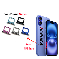 Bandeja para Doble Tarjeta SIM para iPhone 17 16 16E 15 14 Plus 13 12 Mini 11 Pro X XR XS Max Soporte Adaptador de Tarjeta Sim Repuestos al por Mayor