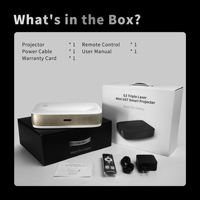 Dropshipping, Proyector Mini UST Wupro G3 de Triple Láser, Android Inteligente, 600 ANSI Lúmenes, Contraste 1000:1, Proyector de Tiro Ultra Corto