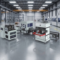 Machine économique entièrement automatique pour la fabrication de boîtes rigides, machine à fabriquer des boîtes en carton rigide avec positionnement robotisé pour boîtes de téléphone, boîtes à chaussures, boîtes de literie