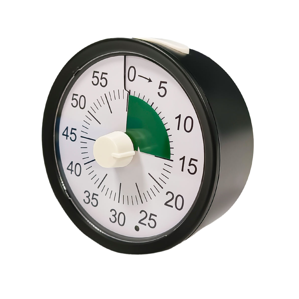 Marco negro + Disco verde + botón blanco