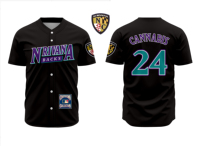 Jersey Baseball Softball Pria/Wanita Poliester Bolak-Balik Cepat Kering Anti-Bakteri V-Neck Pendek Depan Bernapas Jersey Olahraga