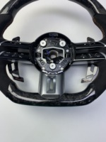 Volant en fibre de carbone forgé pour Mercedes Benz Classe C E S GLC W205 W213 W222 X253 Style AMG Volant Performance en Alcantara