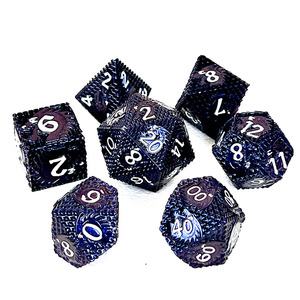Bán Buôn Dark Red Tắc Kè Hoa Bột Ttrpg Chơi <span class=keywords><strong>Game</strong></span> <span class=keywords><strong>Dice</strong></span> <span class=keywords><strong>Set</strong></span> Kẽm Hợp Kim Kim Loại Rồng Quy Mô Đa Diện <span class=keywords><strong>Dice</strong></span> - Product Image 3