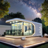 Capsule spatiale moderne de luxe en acier de 40 pieds, écologique et détachable, pour usage commercial, chambre, appartement, atelier, magasin