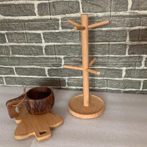 Houten moderne boomvormige keukenopbergrek voor handgereedschap, stapelbaar & multifunctioneel ontwerp - Product Image 6