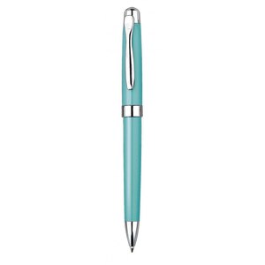 Penna Promozionale Lucida Blu Cielo con Design in Metallo e Aspetto Premium - Product Image 1