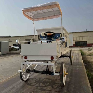 China New Style Hearse Retro Electric Funeral Carriage Coffin Car Hearse and <b>Trailer</b> Hearse - Product Image 1