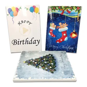 High quality hot selling design message gift card only sound recording music greeting cards