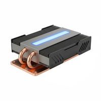 Kit de refroidissement liquide pour ordinateur industriel personnalisé, bloc de refroidissement IPC, module de radiateur, assemblage de dissipateur thermique à 18 caloducs