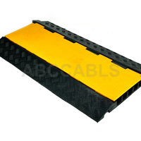 Rampe de protection de câbles en caoutchouc ABCCABLS / Protecteur de câbles : 2/3/5 canaux en option, cache-câbles pour scène, parking et événements