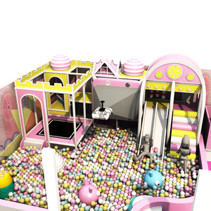 Equipo de Juegos Interior Personalizado para Niños con Piscina de Pelotas y Tobogán, Tema Rosa, Material PP, Solución Completa para Proyectos - Product Image 3