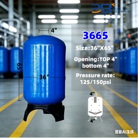Réservoir en fibre de verre avec accessoires pour système de préfiltration d'eau ForRo, dessus 4 pouces, bas 4 pouces, 3665 3672 3072 3065, prix