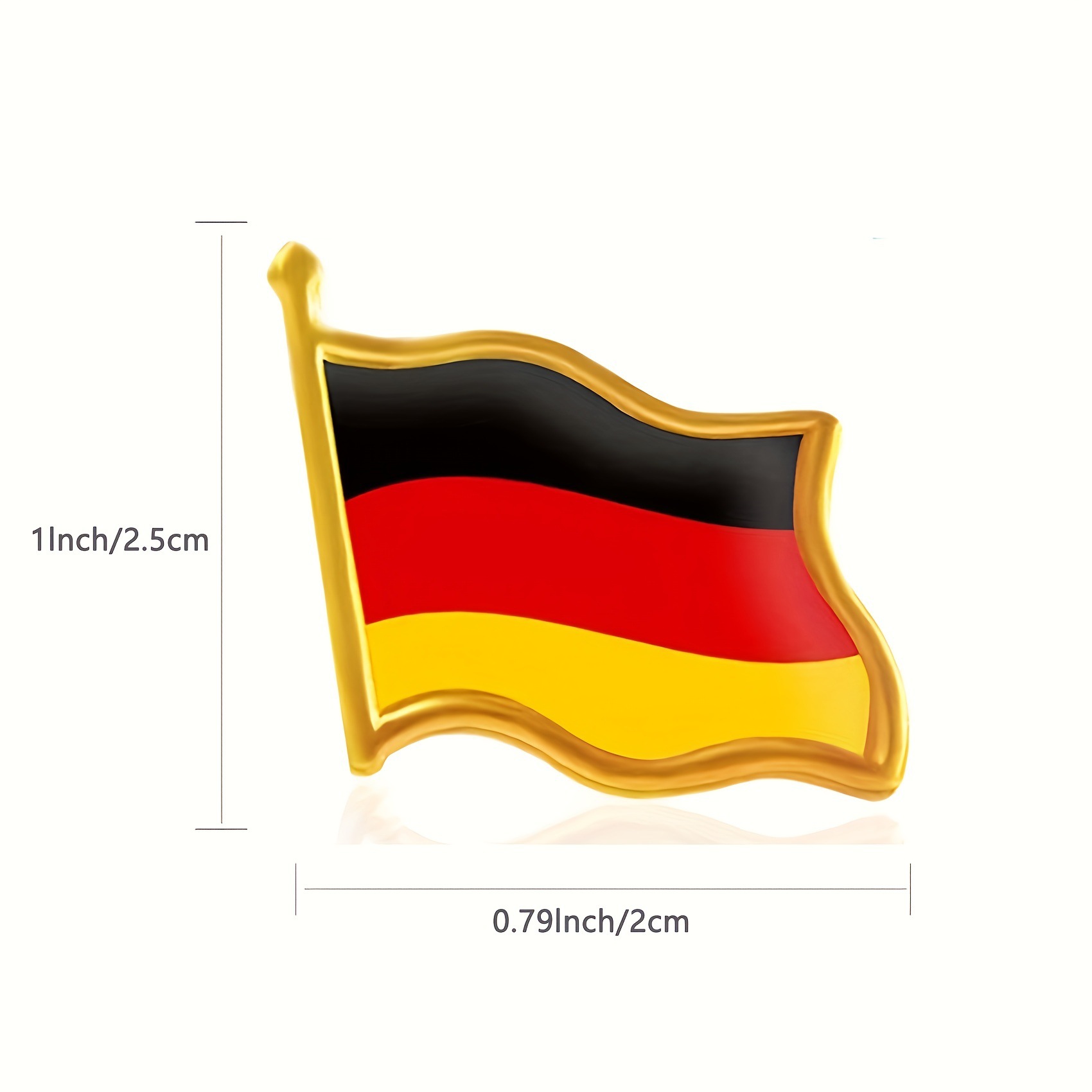 Broche drapeau allemand