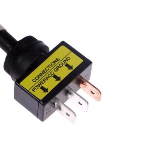 สวิตช์แบบโยก Asw 15d พร้อมไฟ LED สำหรับดัดแปลงรถยนต์ สวิตช์แบบโยก หน้าสัมผัสทองแดง ตัวเรือนกันไฟ กันฝุ่น - Product Image 4