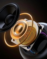 Prix de gros Z5 Mini Wireless Bt Speaker Mains Libres Dazzling Crack Colorful Clear Led Light Speaker Avec TF Aux FM