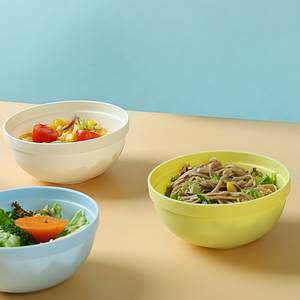 Ensemble <span class=keywords><strong>de</strong></span> 6 bols en plastique empilables aux couleurs pastel, résistants aux chocs et lavables au lave-vaisselle, pour enfants et adultes - Product Image 3