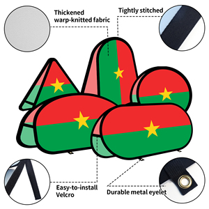 Burkina_Faso Oval Pop up <b>Banner</b> Warp-knitted Fabric for Outdoor Advertising Promotion Outdoor Tent - Product Image 3