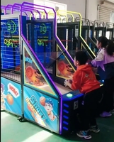 Machine de jeu d'arcade de basketball vidéo LED 42 pouces à monnayeur, jeu de sport d'intérieur de type basketball de rue, prise UE pour centres de jeux