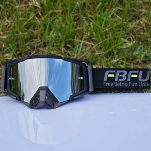 FBFU - Casco Deportivo Profesional para Motocicleta, Resistente al Viento, de Spandex/Algodón, Modelo FB-FH, con Lente Intercambiable, para Motocross - Product Image 1