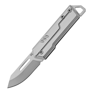 Navaja de Bolsillo Plegable Portátil D2 Mini de Acero Inoxidable, Acceso sin Bloqueo con Llave, para Camping, Bricolaje, Uso General, Hoja Tipo Sheepsfoot de 0.35mm de Grosor - Product Image 1