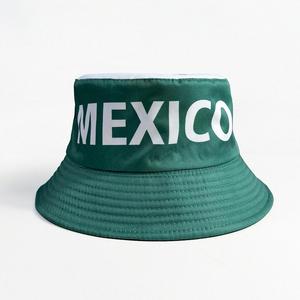 メンズメキシコ国旗柄バケットハット、海外貿易ファッション、レディース両面春夏アウトドア日よけ帽子 - Product Image 3