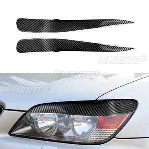 1 par de cubiertas de fibra de carbono real para faros delanteros de coche, para Lexus IS200 1998 1999 2000 2001 2002 2003 2004 2005 - Product Image 1