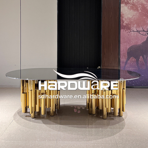Centros de <span class=keywords><strong>mesa</strong></span> dorados de acero inoxidable Piezas de centro de café cuadradas <span class=keywords><strong>Mesa</strong></span> de comedor fina de boda moderna de <span class=keywords><strong>4</strong></span> plazas <span class=keywords><strong>y</strong></span> precios de <span class=keywords><strong>4</strong></span> <span class=keywords><strong>sillas</strong></span> - Product Image 5
